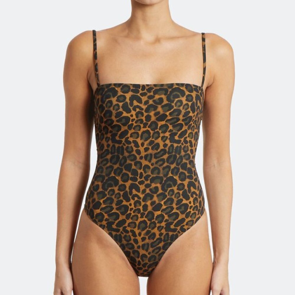 FISCH Sucre One Piece Swimsuit in Painted Leo size L NWT